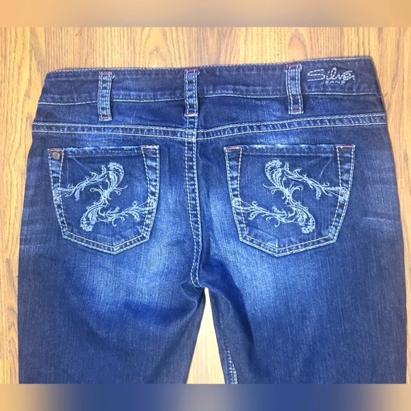 Silver Jeans Santorini Dark Wash Cropped Denim W30 L25 B33 - Picture 11 of 12